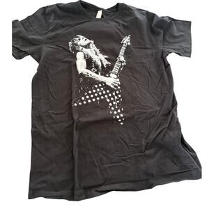 Randy Rhoads Guitar T-Shirt Ozzy Osbourne Guitarist Graphic Tee Size XL